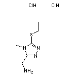 [5-(ethylsulfanyl)-4-methyl-4H-1,2,4-triazol-3-yl]methanamine dihydrochloride