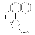 5-(bromomethyl)-3-(2-methoxynaphthalen-1-yl)-1,2-oxazole