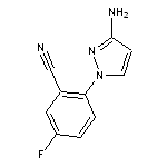 2-(3-amino-1H-pyrazol-1-yl)-5-fluorobenzonitrile