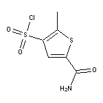 5-carbamoyl-2-methylthiophene-3-sulfonyl chloride