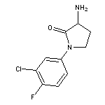 3-amino-1-(3-chloro-4-fluorophenyl)pyrrolidin-2-one