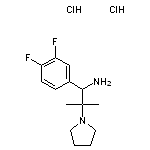 1-(3,4-difluorophenyl)-2-methyl-2-(pyrrolidin-1-yl)propan-1-amine dihydrochloride