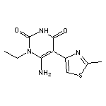 6-amino-1-ethyl-5-(2-methyl-1,3-thiazol-4-yl)pyrimidine-2,4(1H,3H)-dione