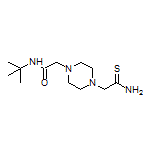 2-[4-(2-Amino-2-thioxoethyl)-1-piperazinyl]-N-(tert-butyl)acetamide