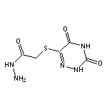 2-[(3,5-dioxo-2,3,4,5-tetrahydro-1,2,4-triazin-6-yl)thio]acetohydrazide