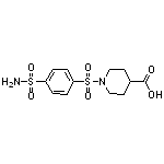 1-{[4-(aminosulfonyl)phenyl]sulfonyl}piperidine-4-carboxylic acid