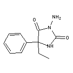 3-amino-5-ethyl-5-phenylimidazolidine-2,4-dione