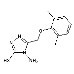 4-amino-5-[(2,6-dimethylphenoxy)methyl]-4H-1,2,4-triazole-3-thiol