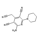 2-amino-4-(cyanomethyl)-6-piperidin-1-ylpyridine-3,5-dicarbonitrile