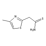 2-(4-methyl-1,3-thiazol-2-yl)ethanethioamide