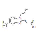 2-[[1-Butyl-5-(trifluoromethyl)-2-benzimidazolyl]thio]acetic Acid