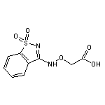 {[(1,1-dioxido-1,2-benzisothiazol-3-yl)amino]oxy}acetic acid