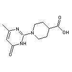 1-(4-methyl-6-oxo-1,6-dihydropyrimidin-2-yl)piperidine-4-carboxylic acid