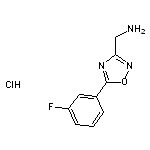 [5-(3-Fluorophenyl)-1,2,4-oxadiazol-3-yl]methanamine Hydrochloride