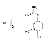 {amino[(3,4-dihydroxyphenyl)sulfanyl]methylidene}azanium acetate