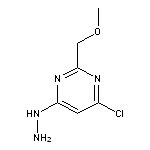 4-chloro-6-hydrazinyl-2-(methoxymethyl)pyrimidine