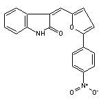 3-{[5-(4-nitrophenyl)furan-2-yl]methylidene}-2,3-dihydro-1H-indol-2-one