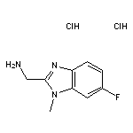 (6-fluoro-1-methyl-1H-1,3-benzodiazol-2-yl)methanamine dihydrochloride