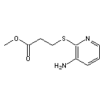 methyl 3-[(3-aminopyridin-2-yl)sulfanyl]propanoate