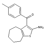 3-(4-methylbenzoyl)-4H,5H,6H,7H,8H-cyclohepta[b]thiophen-2-amine