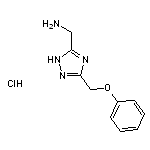 [3-(phenoxymethyl)-1H-1,2,4-triazol-5-yl]methanamine hydrochloride