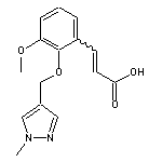 3-{3-methoxy-2-[(1-methyl-1H-pyrazol-4-yl)methoxy]phenyl}prop-2-enoic acid