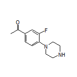 3’-Fluoro-4’-(1-piperazinyl)acetophenone