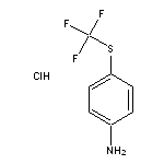 4-[(trifluoromethyl)sulfanyl]aniline hydrochloride