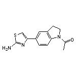 4-(1-acetyl-2,3-dihydro-1H-indol-5-yl)-1,3-thiazol-2-amine