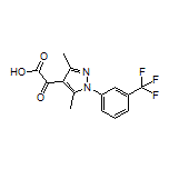 2-[3,5-Dimethyl-1-[3-(trifluoromethyl)phenyl]-4-pyrazolyl]-2-oxoacetic Acid