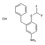 3-benzyl-4-(difluoromethoxy)aniline hydrochloride