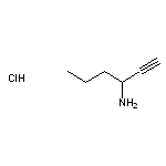 hex-1-yn-3-amine hydrochloride