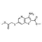 methyl 3-amino-6-[(2-methoxy-2-oxoethyl)sulfanyl]thieno[3,2-b]pyridine-2-carboxylate