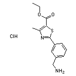 ethyl 2-[3-(aminomethyl)phenyl]-4-methyl-1,3-thiazole-5-carboxylate hydrochloride