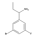 1-(3-bromo-5-fluorophenyl)propan-1-amine