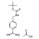 acetic acid tert-butyl N-[(4-carbamimidoylphenyl)methyl]carbamate