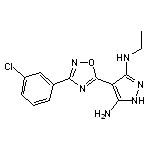 4-[3-(3-chlorophenyl)-1,2,4-oxadiazol-5-yl]-3-N-ethyl-1H-pyrazole-3,5-diamine