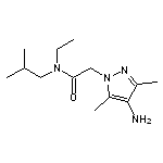 2-(4-amino-3,5-dimethyl-1H-pyrazol-1-yl)-N-ethyl-N-(2-methylpropyl)acetamide