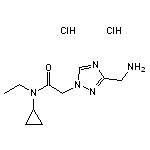 2-[3-(aminomethyl)-1H-1,2,4-triazol-1-yl]-N-cyclopropyl-N-ethylacetamide dihydrochloride