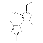 5-(dimethyl-1H-1,2,4-triazol-1-yl)-3-ethyl-1-methyl-1H-pyrazol-4-amine