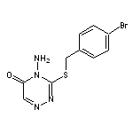 4-amino-3-{[(4-bromophenyl)methyl]sulfanyl}-4,5-dihydro-1,2,4-triazin-5-one