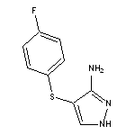 4-[(4-fluorophenyl)sulfanyl]-1H-pyrazol-3-amine