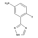 4-fluoro-3-(1H-1,2,4-triazol-3-yl)aniline