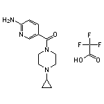 5-(4-cyclopropylpiperazine-1-carbonyl)pyridin-2-amine, trifluoroacetic acid