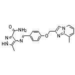 5-methyl-4-({[4-({8-methylimidazo[1,2-a]pyridin-2-yl}methoxy)phenyl]methylidene}amino)-1H-pyrazole-3-carboxamide