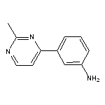 4-(3-Aminophenyl)-2-methylpyrimidine