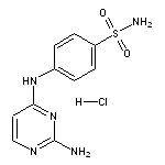 4-[(2-aminopyrimidin-4-yl)amino]benzene-1-sulfonamide hydrochloride