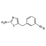 3-[(2-amino-1,3-thiazol-5-yl)methyl]benzonitrile