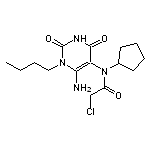 N-(6-amino-1-butyl-2,4-dioxo-1,2,3,4-tetrahydropyrimidin-5-yl)-2-chloro-N-cyclopentylacetamide