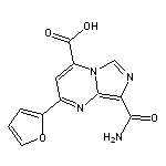 8-(aminocarbonyl)-2-(2-furyl)imidazo[1,5-a]pyrimidine-4-carboxylic acid